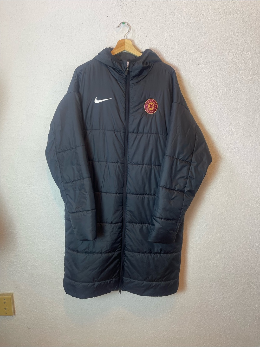 Nike Therma-FIT Academy Pro long soccer puffer jacket in black size L